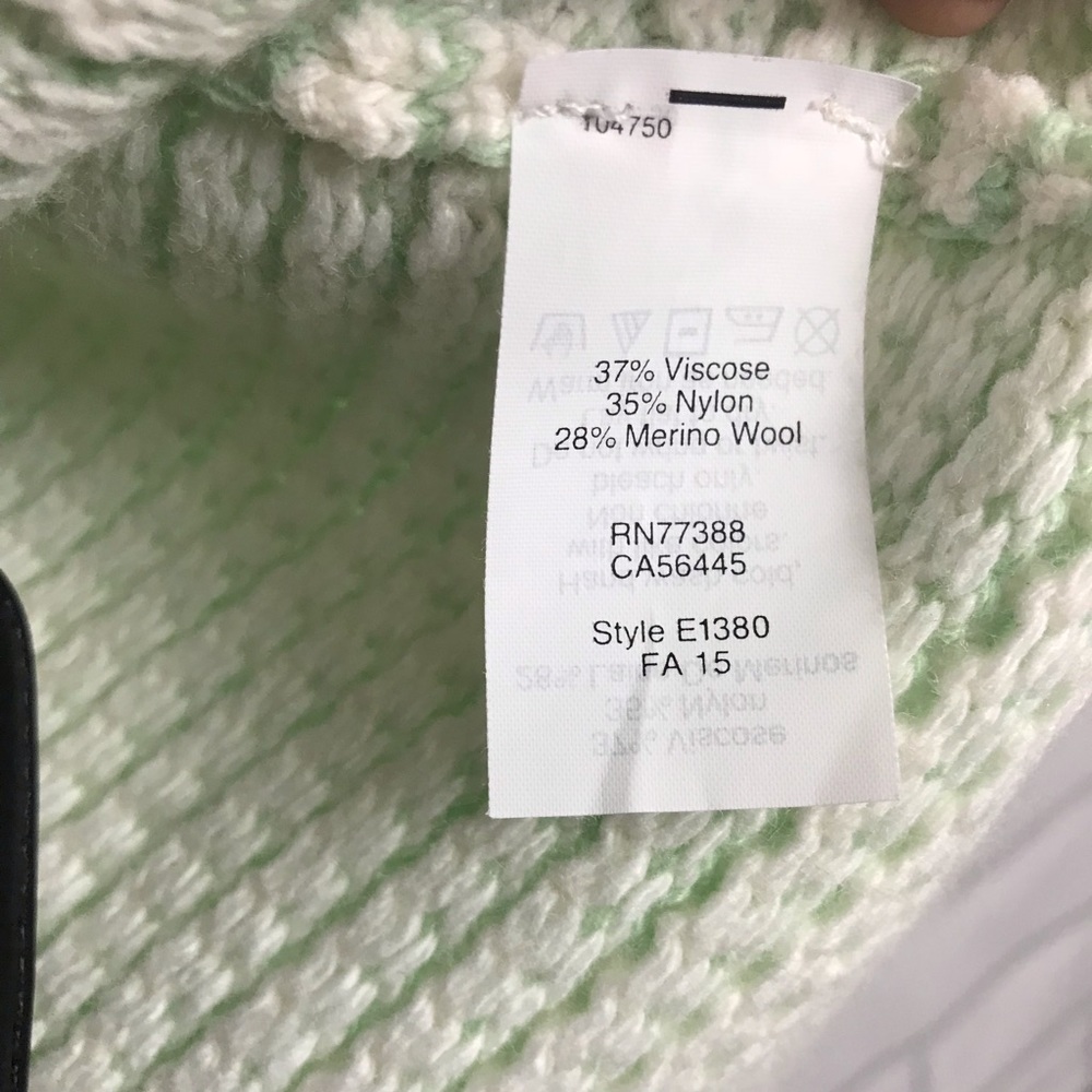 J Crew sweater merino wool XXS green mint light - Picture 5 of 8